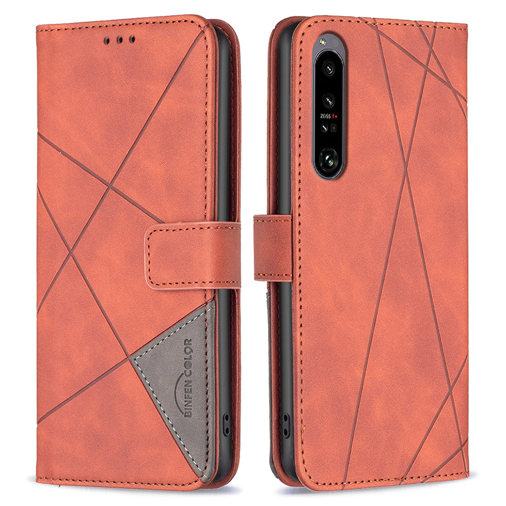 BINFEN COLOR BF05 For Sony Xperia 1 VI Cell Phone Case Flip Stand Wallet Cover BINFEN COLOR BF05 For Sony Xperia 1 VI Cell Phone Case Flip Stand Wallet Cover